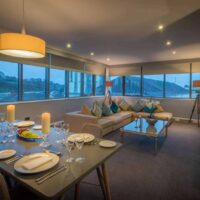 Penthouse Dining area evening Fitzwilton Hotel